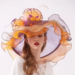 Hut Queen Indirha (9 Farbe) 14 Hut Queen Indirha (9 Farbe) -Modebekleidungs Geschäft 2022 Fashion Summer Organza Kentucky Derby Hats For Women Elegant Ladies Hat Large Wide Brim Church 1001e617 ffa5 440f a49a b51ffc4c85c4