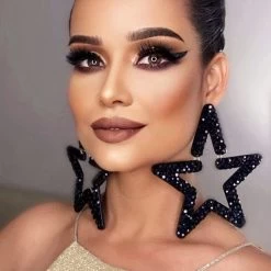 Ohrstecker Queen Lizzerina (4 Farben) -Modebekleidungs Geschäft 2022 New Alloy Rhinestone Big Star Dangle Earrings For Women Fashion Jewelry Exaggerate Lady s Statement eebd86c5 4807 4052 8e57 7d395ac041c5