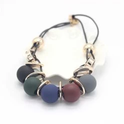 Halskette Queen Bollus -Modebekleidungs Geschäft Ahmed Fashion Multicolored Statement Leather Necklaces Pendants Resin Beads Necklace for Women Sweater Jewelry Gifts 5017e648 d7b3 44de 9695 1fad14e41831