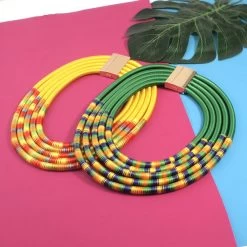 Kropfband Queen Inwara (6 Farben) -Modebekleidungs Geschäft Colorful Multilayers Rope Chains Necklaces For Women Indian Jewelry Chunky Collar Statement Chokers Necklace African MANILAI 200f6476 18f8 4668 808c 058128e8ecc3