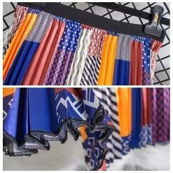 Rock Queen Erwas (2 Farben) 15 Rock Queen Erwas (2 Farben) -Modebekleidungs Geschäft Fashion Polka Dot Stripe Print Pleated Long Skirt Women Spring Summer Loose Casual Elastic High Waist dd37ccad 6ba1 4833 9ed6 f37c7f50c7ea