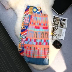 Rock Queen Plissa (2 Farben) 15 Rock Queen Plissa (2 Farben) -Modebekleidungs Geschäft Fashion Printed Pleated Skirt Casual High Waist Slim Split Straight Midi Long Skirt 2023 Spring Summer