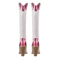 Stiefel Queen Tavered (2 Farben) 13 Stiefel Queen Tavered (2 Farben) -Modebekleidungs Geschäft Onlymaker Western Cowboy Boots Women s Black Pointed Toe Metallic Leather Trim Knee High Mid Calf a42c175d 41b5 4388 b0a7 ef6798bea68e