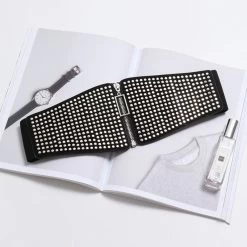 Gürtel Queen Ruccia 14 Gürtel Queen Ruccia -Modebekleidungs Geschäft Punk Rivet Inlay Wide Elastic Corset Belt Female Waist Goth Plus Size Stretch Cummerbunds Big Designer 17da9154 8c86 44b8 99a9 5600c726742e