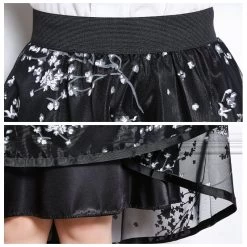 Rock Queen Velaska (2 Farben) 15 Rock Queen Velaska (2 Farben) -Modebekleidungs Geschäft Summer Flower Print Mesh Tulle Skirt Korean Fashion Ladies Elastic High Waist Party Umbrella Skirt Women fe3767ea fea4 4347 aba8 93f4b9247a62