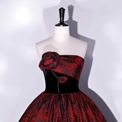 Abendkleid Queen Jaxred 17 Abendkleid Queen Jaxred -Modebekleidungs Geschäft Vintage Wine Red Vestidos De Quinceaneras New Sexy Strapless Floor length Ball Gown Luxury Exquisite Floral f26b110e 6ada 4d8a b1ff e6cd9edc8b3f