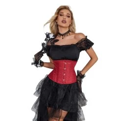 Korsett Queen Richhiarda -Modebekleidungs Geschäft Women Gothic Sexy Underbust Corset Bustier Waist Cincher Steampunk Corselet Top Workout Shape Body Sexy Lingerie 58156ca5 140b 45cb 8e7c 3e2bb839a248