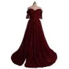 Abendkleid Queen Renaissance 2 Abendkleid Queen Renaissance -Modebekleidungs Geschäft dress drag renaissance burgundy 2 evening dresses the queen closet clothing gown shoulder bridal party a line formal 319