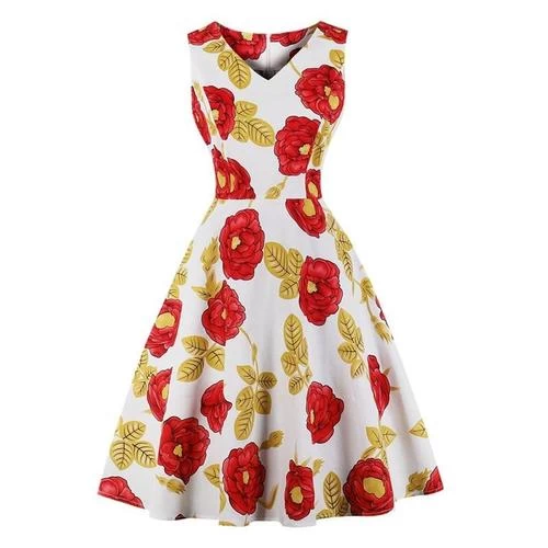 Vintage Kleid Drag Geranium 4 Vintage Kleid Drag Geranium – Bild 2