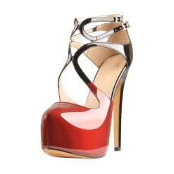 Schuhe Queen Fhiga (Schwarz Und Rot) -Modebekleidungs Geschäft product image 1236417344