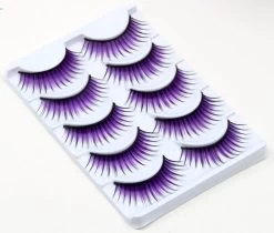 Falsche Wimpern Drag Purple Rain (5 Paare) -Modebekleidungs Geschäft product image 1318195898