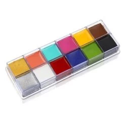 Set Mit 6 Pinseln + 12 Farben Ölkörperfarbe (2 Varianten) 14 Set Mit 6 Pinseln + 12 Farben Ölkörperfarbe (2 Varianten) -Modebekleidungs Geschäft product image 1325631808