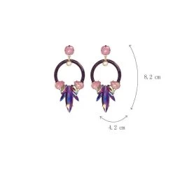 Ohrstecker Queen Mimose (6 Farben) -Modebekleidungs Geschäft product image 1410630399