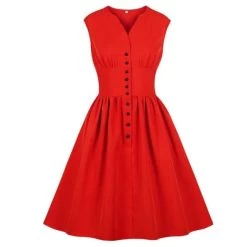 Vintage Kleid Queen Vaulted (5 Farben) -Modebekleidungs Geschäft product image 1437573982