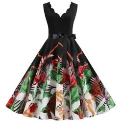 Vintage Kleid Drag Lilie