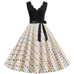 Vintage Kleid Drag Fleckig