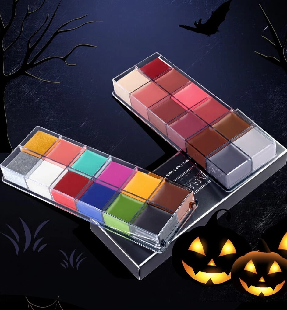 Set Mit 6 Pinseln + 12 Farben Ölkörperfarbe (2 Varianten) 9 Set Mit 6 Pinseln + 12 Farben Ölkörperfarbe (2 Varianten) – Bild 7