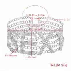 Kropfband Drag Sexy (Golden Oder Silbrig) -Modebekleidungs Geschäft product image 1595484878