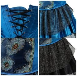 Korsettkleid Drag Peacock (4 Farben) 22 Korsettkleid Drag Peacock (4 Farben) -Modebekleidungs Geschäft product image 1656025225