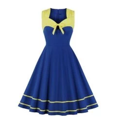 Vintage Kleid Drag Marine