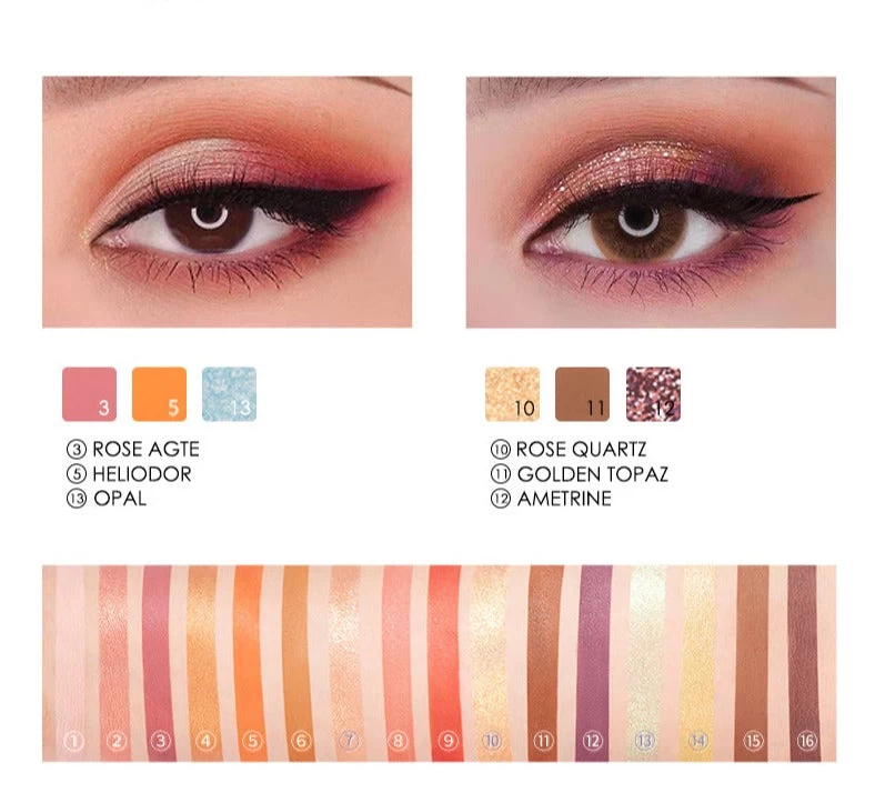Professionelle Lidschattenpalette 16 Farben 7 Professionelle Lidschattenpalette 16 Farben – Bild 5