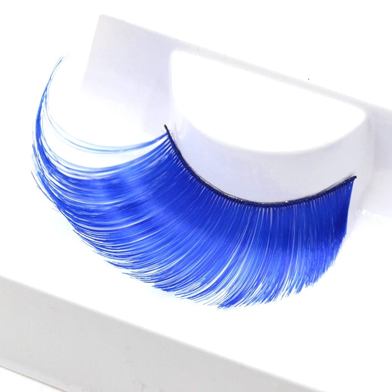 Falsche Wimpern Drag Blue 4 Falsche Wimpern Drag Blue – Bild 2