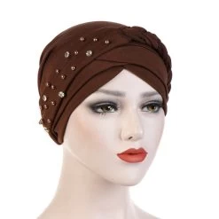 Turban Queen Gava (9 Farben) -Modebekleidungs Geschäft v 07 Coffee 1521961461