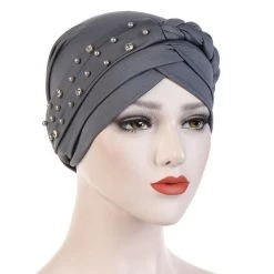 Turban Queen Gava (9 Farben) -Modebekleidungs Geschäft v 09 Gray 698918830