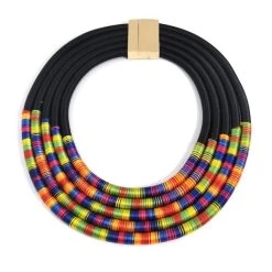 Kropfband Queen Inwara (6 Farben) -Modebekleidungs Geschäft v Black Necklace 1400016249