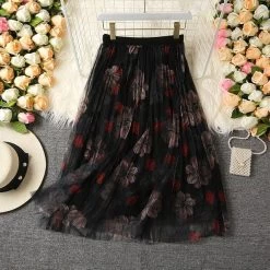 Rock Queen Farfhy (3 Farben) -Modebekleidungs Geschäft v Black 49417599