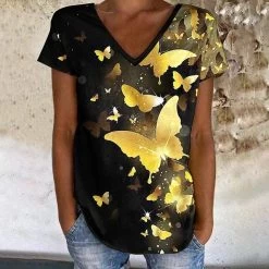 T-Shirt Queen Meryqueen (4 Farben) 12 T-Shirt Queen Meryqueen (4 Farben) -Modebekleidungs Geschäft v Gold 2018626122