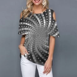 T-Shirt Queen Phalmer (Mehrere Farben) -Modebekleidungs Geschäft v Gray 2115054746