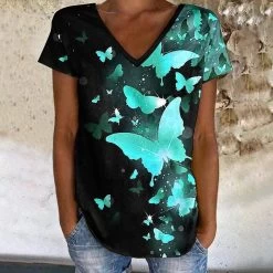T-Shirt Queen Meryqueen (4 Farben) 14 T-Shirt Queen Meryqueen (4 Farben) -Modebekleidungs Geschäft v Green 1774587421