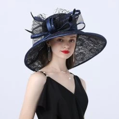Hut Queen Santha (8 Farben) -Modebekleidungs Geschäft v Navy Blue 3 703586060