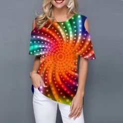 T-Shirt Queen Phalmer (Mehrere Farben) -Modebekleidungs Geschäft v Orange 1150579400