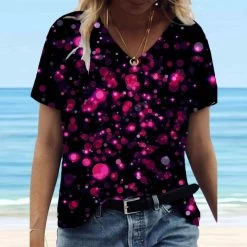 T-Shirt Queen Brylla (Mehrere Farben) -Modebekleidungs Geschäft v Pink 1494637206