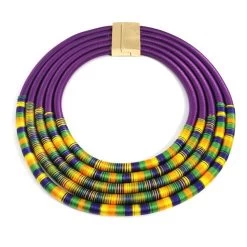 Kropfband Queen Inwara (6 Farben) -Modebekleidungs Geschäft v Purple Necklace 1496377173