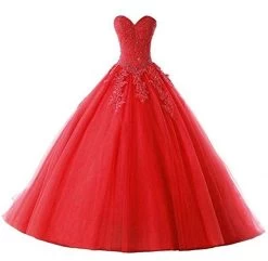 Abendkleid Queen Peach (7 Farben) -Modebekleidungs Geschäft v Rot 2131063808