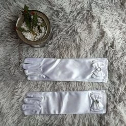 Handschuhe Queen Millana (8 Farben) -Modebekleidungs Geschäft v White 1150731792