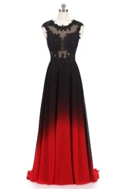 Abendkleid Queen Fadams (2 Farben) -Modebekleidungs Geschäft v black red 1515286101