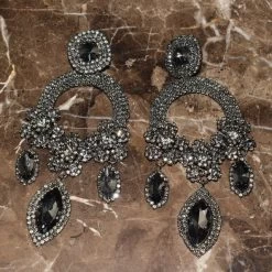 Ohrstecker Queen Novinnea (5 Farben) -Modebekleidungs Geschäft v dark grey 556670722