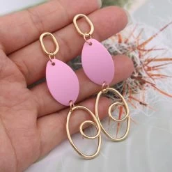 Ohrstecker Queen Bipack (5 Farben) -Modebekleidungs Geschäft v pink EK4225 1970059430