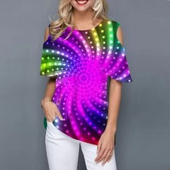 T-Shirt Queen Phalmer (Mehrere Farben) -Modebekleidungs Geschäft v purple 687241335