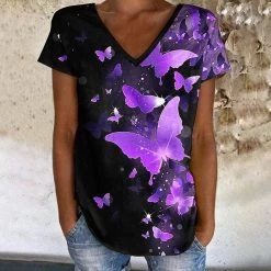 T-Shirt Queen Meryqueen (4 Farben) 13 T-Shirt Queen Meryqueen (4 Farben) -Modebekleidungs Geschäft v purple 1005844298